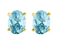 Aquamarine Stud Earrings