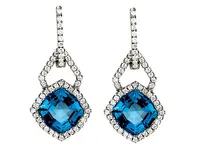 Blue Topaz Earrings