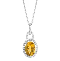 Citrine Pendant Necklace