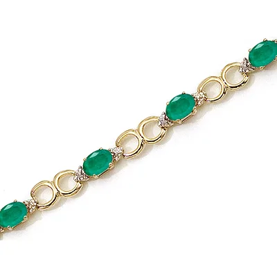 Emerald in Gold Bracelet