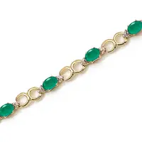 Emerald in Gold Bracelet