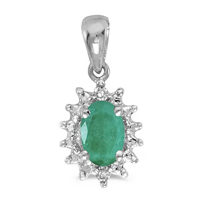 Emerald and Diamond Pendant
