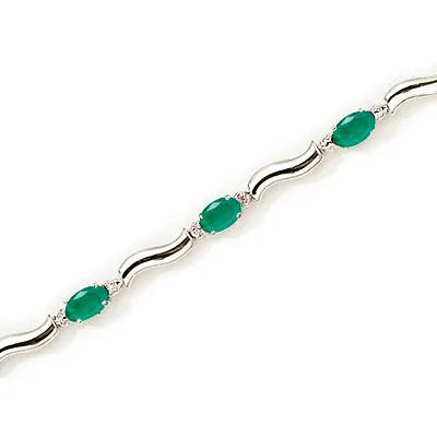 Emerald and Diamond Bracelet