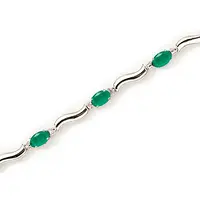 Emerald and Diamond Bracelet