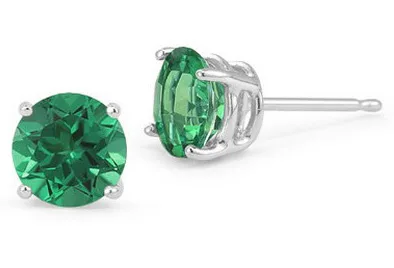 Emerald Stud Earrings