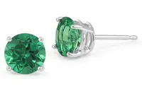 Emerald Stud Earrings