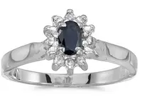 Sapphire Diamond Gold Ring