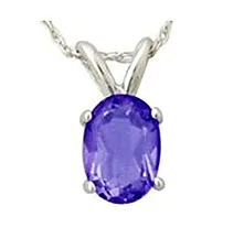 Tanzanite Pendant in White Gold