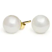 White Freshwater Pearl Earrings
