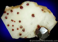 Spessartite Garnet on Microcline