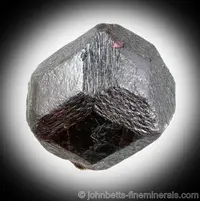 Dark Almandine Garnet Crystal