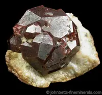 Almandine Garnet in Quartz Matrix