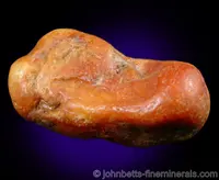 Translucent Orange-Red Amber