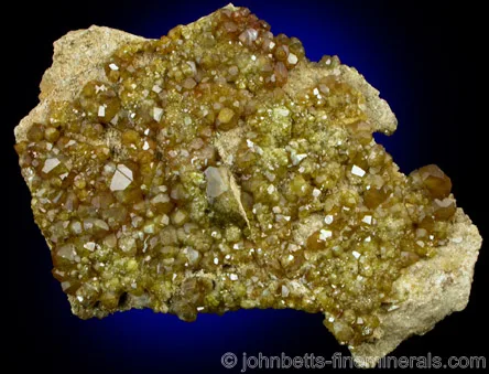 Topazolite Crystal Cluster