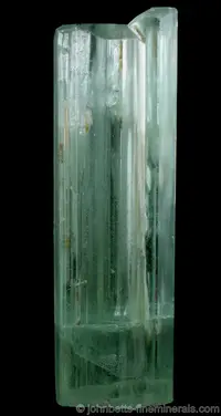 Tall Greenish Aquamarine Crystal