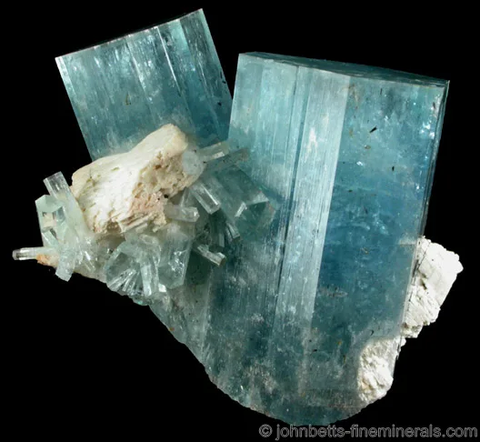Deep Blue Aquamarine Crystals