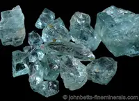 Gem-grade rough Aquamarine
