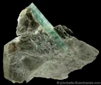 Long Aquamarine in Matrix
