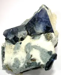 Triangular Benitoite Crystal Pair