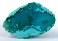 Mutlicolored Chrysocolla Slice