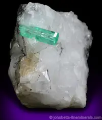 Colombian Emerald in Calcite Matrix