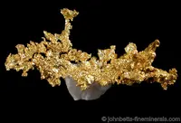 Gold Formation on Quartz