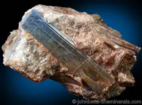 Lustrous Blue Kyanite In Quartz