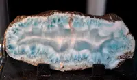 Sliced Larimar Slab