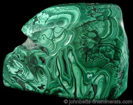 Polished Bright Malachite Specimen