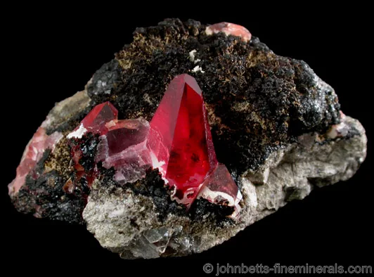 Blood Red Matrix Rhodochrosite