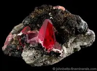 Blood Red Matrix Rhodochrosite