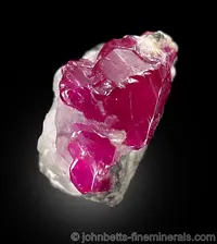 Bright Red Ruby on Matrix