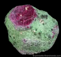 Ruby Crystal in Green Zoisite
