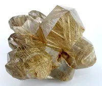 Lustrous Rutilated Quartz Cluster