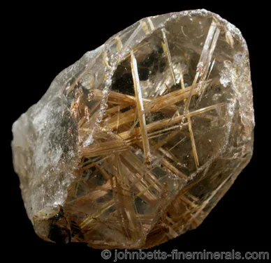 Single Rutilated Quartz Crystal