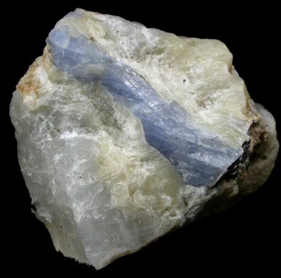 Blue Sapphire Crystal in Matrix