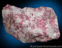 Red Thulite in White Quartz