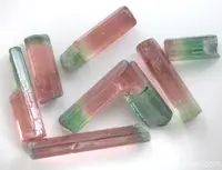 Bi-colored Tourmaline Crystals
