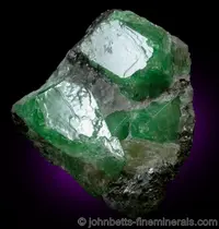 Tsavorite Crystals on Matrix