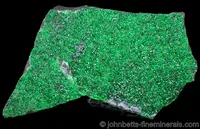 Uvarovite Microcrystals on Matrix