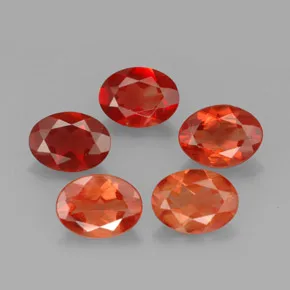 Group of 5 Andesine Gems