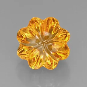 Flower Shaped Citrine