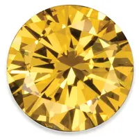 Yellow Round Diamond