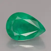 Pear Facet Emerald