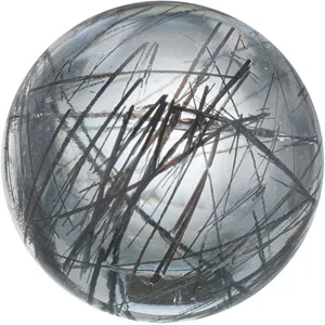 Tourmalinated Quartz Cabochon