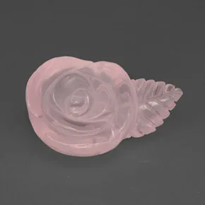 Carved Rose Quartz Flower