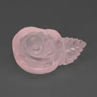 Carved Rose Quartz Flower