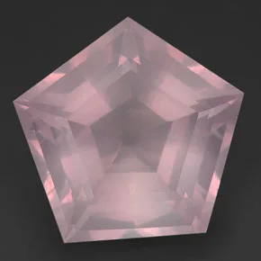 Pentagonal Pink Rose Quartz