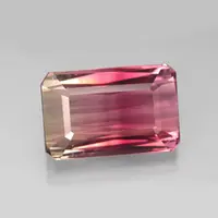 Color Zoned Pink Tourmaline