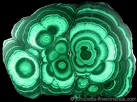 Concentric Malachite Slab